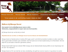 Tablet Screenshot of manege-voorst.nl
